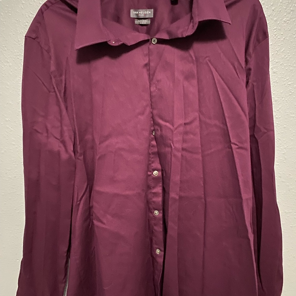 burgundy button up